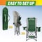 Wakeman Camping Chair with Foot Rest - 300lb Capacity Chair with Cooler & Cupholder by Wakeman Green 75-CMP1125 - alternate 2